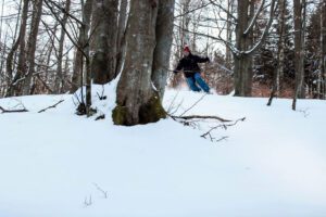 Nej, vi är inte i Niseko på Hokkaido. Vi är i Brösarp i Skåne. Det är inte Japan. Det är Österlen.